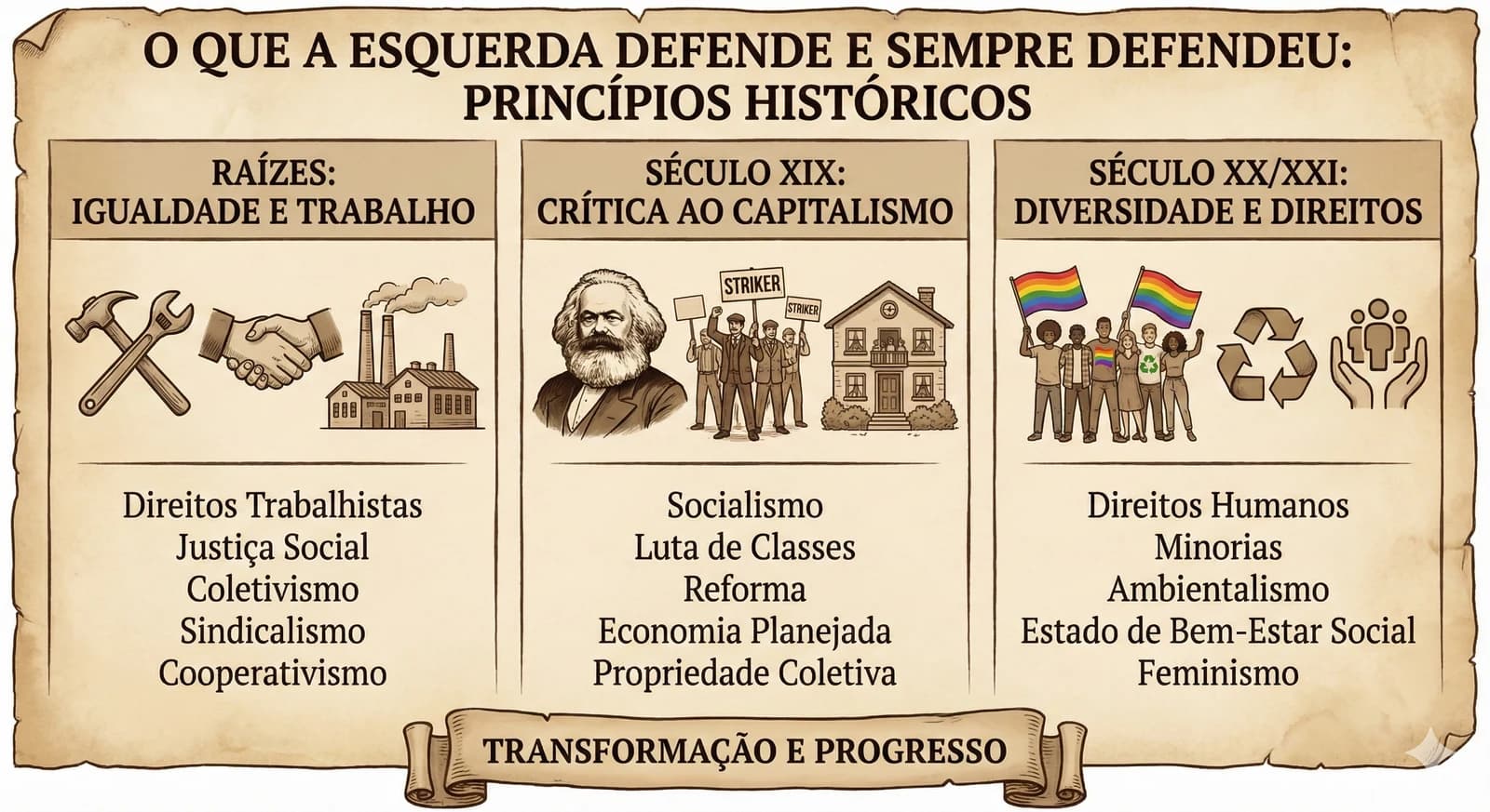 Princípios Históricos da Esquerda