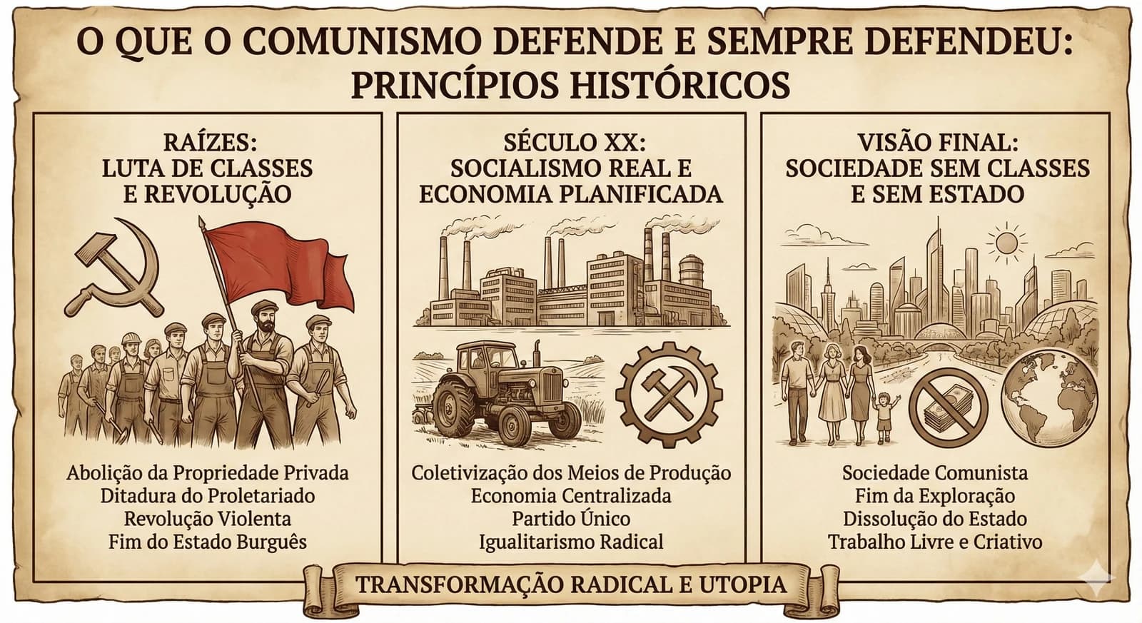 O que o Comunismo Defendia