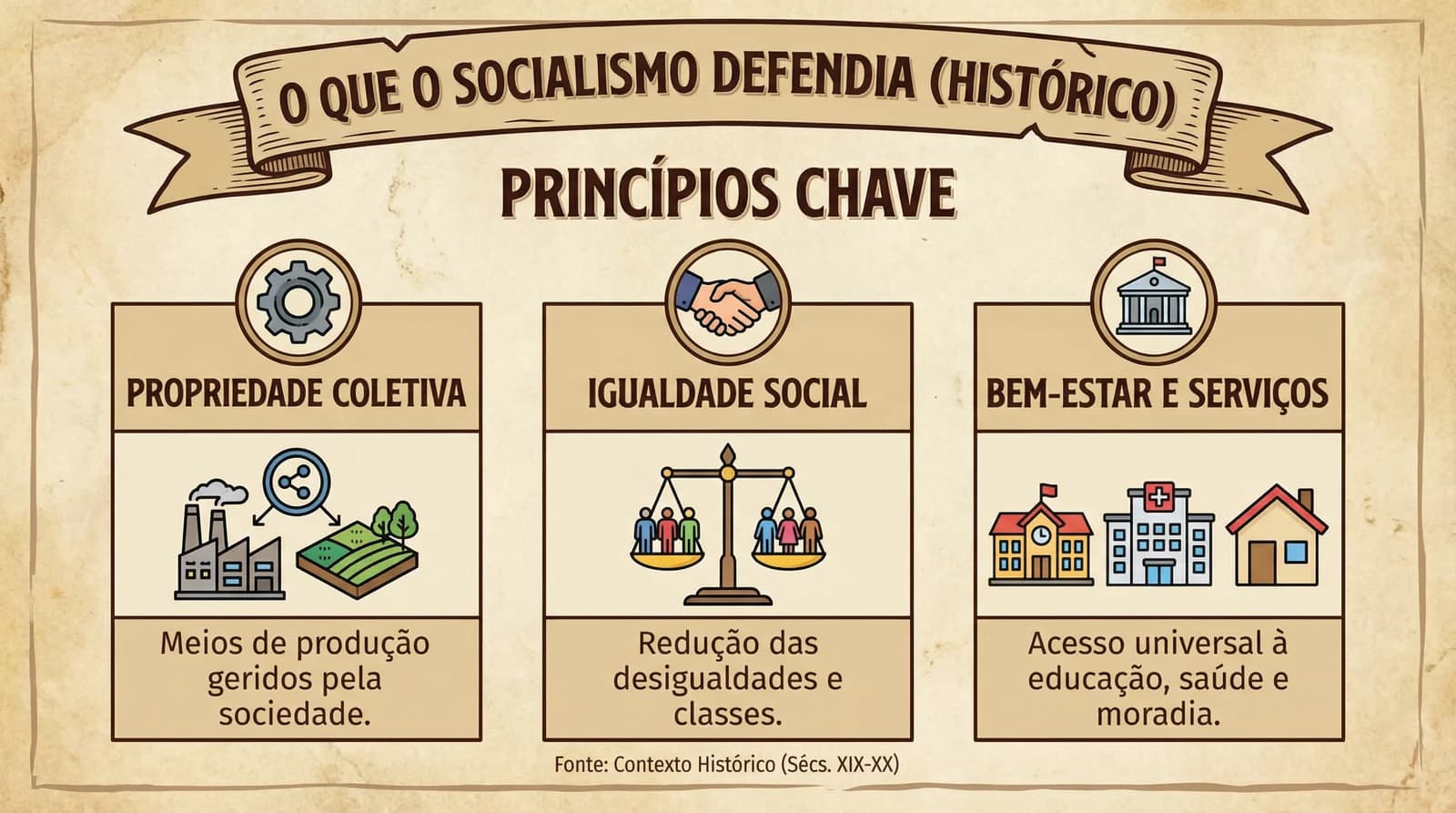 O que o Socialismo Defendia